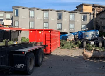 Interior Waste Solutions Medium Dumpster Roll Off Bin Rental Kamloops Landscaping Yard Clean Up Project x x